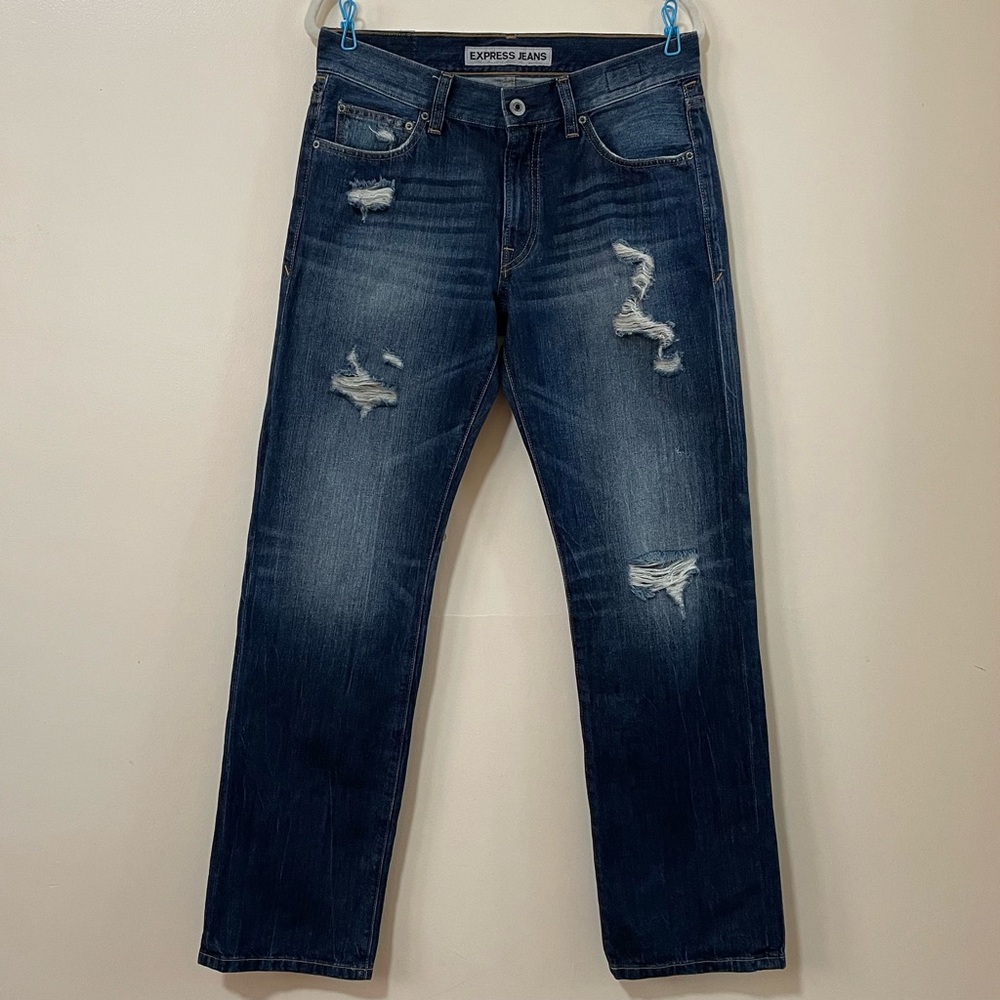 Express Men’s Dark Wash Jeans (Size: 31 X 32)